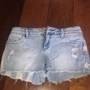 light wash kids shorts